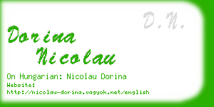 dorina nicolau business card